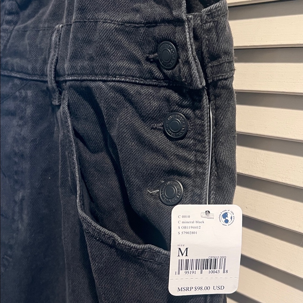 Free People Black Denim Overalls - Picture 7 of 13